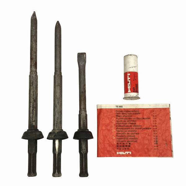 ☆中古品☆HILTI ヒルティ 100V 電動ハツリ機 TE905 ケース付 電動ハンマー コンクリートブレーカー はつり機 斫り機 破砕 粉砕130673 - 10