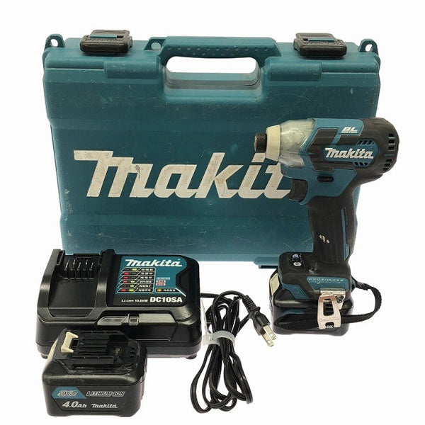 ☆中古品☆makita マキタ 10.8V 充電式インパクトドライバー TD111DSMX バッテリー2個(10.8V4.0Ah) 充電器付 コードレス128377 - 3