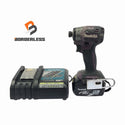 ☆中古品☆makita マキタ 18V 充電式インパクトドライバ TD173D 紫 バッテリー(18V 5.0Ah) 充電器付き 電動工具 締め付け - 1