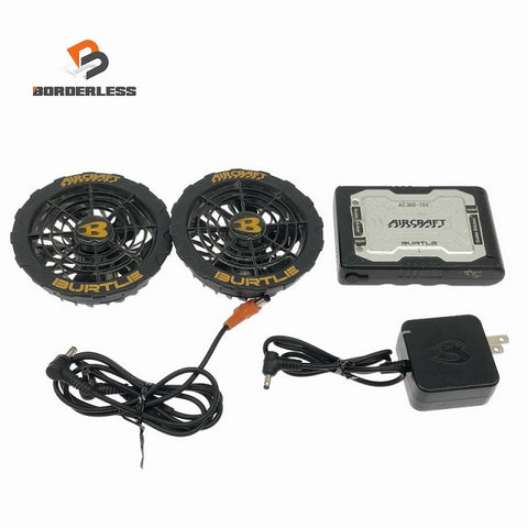 ☆中古品☆BURTLE バートル 19V エアークラフト専用バッテリー AC360 ファン AC370/371 充電器付き 空調作業服用 暑さ対策136750