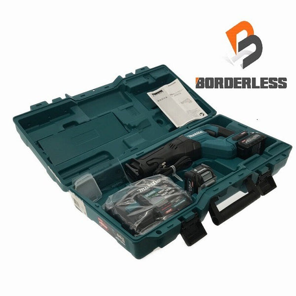 ☆未使用品☆makita マキタ 40Vmax 充電式レシプロソー JR001GRDX バッテリ2個(2.5Ah) 充電器 ケース付 コードレスセーバソー129643 - 2