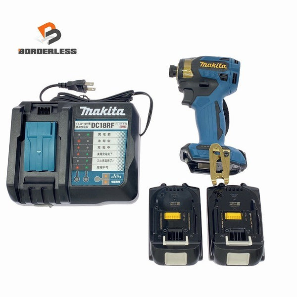 ☆未使用？美品 コメント必読☆makita マキタ 18V 充電式インパクトドライバ TD173DGXPB プレミアムブルー LXT20周年記念カラー130663 - 1