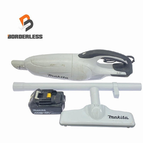 ☆中古品☆makita マキタ 18V 充電式クリーナー CL180FD 白 バッテリ1個(18V3.0Ah)付 コードレス バッテリー式 掃除機