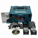 ☆中古品☆makita マキタ 40Vmax 125mm 充電式マルノコ HS005GRDX 青 バッテリ2個(2.5Ah) 充電器 ケース付 コードレス丸のこ131755 - 3