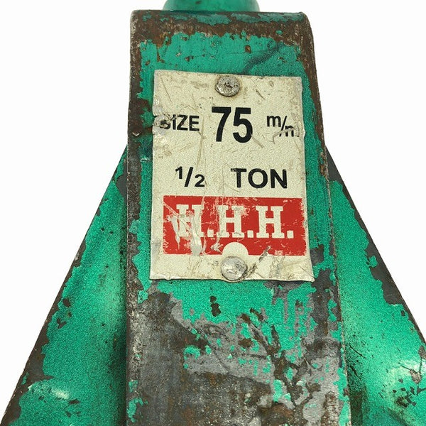 ☆中古品☆HHH スリーエッチ 強力型 吊り滑車 荷重1/2ton 0.5ton 500kg サイズ75mm フック型 荷物吊り上げ 引っ張り作業 吊り具136740 - 7