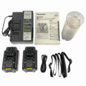☆未使用品 Panasonic パナソニック 14.4V/18V 充電マルチハンマードリル EZ78A1LS2GTB バッテリ2個 充電器 ライト ケース136314 - 10