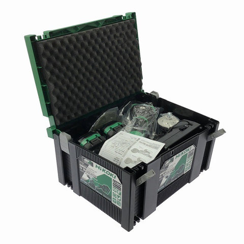 ☆未使用品☆HiKOKI ハイコーキ 36V 125mm コードレスディスクグラインダ G3613DD(2XPZ) バッテリー2個 充電器 ケース付131114 - 0
