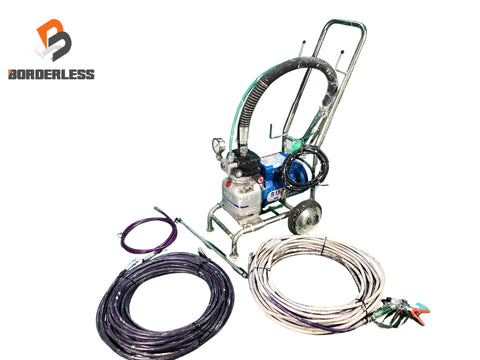 ☆中古品☆ SEIWA セイワ 100V 電動エアレス塗装機 スーパー/SUPER SP-60L 本体+ガン/ホース+パーツ 精和産業 119128