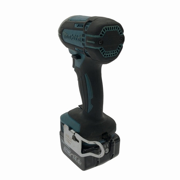 ☆中古品☆makita マキタ 14.4V 充電式インパクトドライバ TD138DRFX 青/ブルー バッテリー2個(14.4V 3.0Ah) 充電器 ケース付 - 7