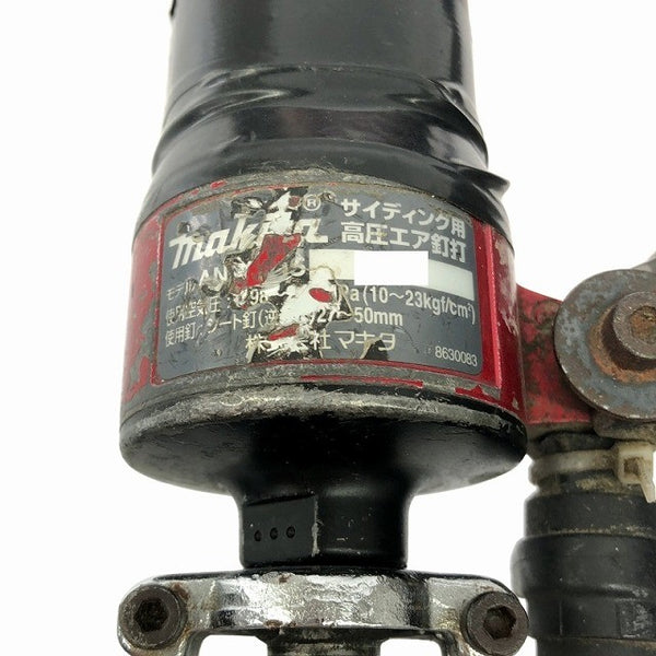 ☆中古品☆makita マキタ 50mm 高圧 サイディング用 高圧 エア釘打機 AN510HS 赤 エア釘打ち機 ロール釘打機 コイルネイラ117598 - 10
