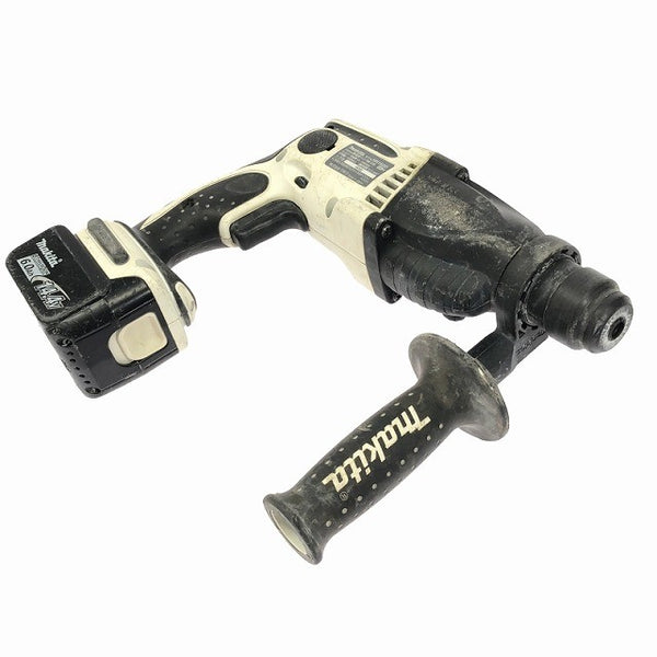 ☆中古品☆makita マキタ 14.4V 16mm 充電式ハンマドリル HR162D 白 バッテリ1個(6.0Ah) 充電器付 コードレス ハンマードリル117514 - 3
