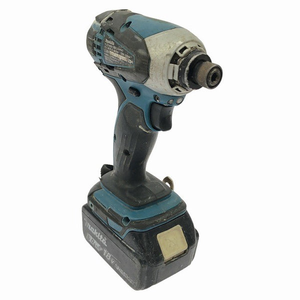 ☆中古品☆ makita マキタ 18V 充電式インパクトドライバ TD146DX2 本体+バッテリー1個(6.0Ah)+充電器134750 - 3