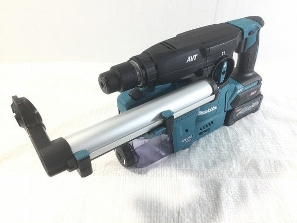 ☆未使用品☆makita マキタ 40Vmax 充電式ハンマドリル HR008GRMXV バッテリ2個(4.0Ah) 充電器 集じんシステム ケース付125355 - 4