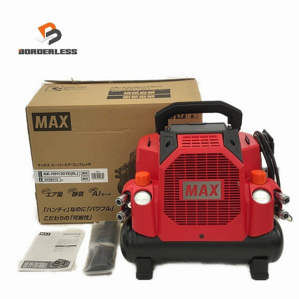 ☆未使用品☆MAX マックス 100V 8L 高圧 スーパーエアコンプレッサー AK-HH1301E エア工具 大工 エアー138337 - 1
