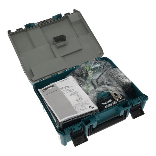 ☆未使用品☆makita マキタ 18V 充電式震動ドライバドリル HP484DRGX バッテリ2個(6.0Ah) 充電器 ケース付 振動ドライバドリル133602 - 3
