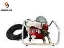 ☆中古品☆ハツタ 初田工業 200V モーターセット動噴 LP300DX-LK モータ(日立 2.2kW TFO-LK 4P) 本体(YS300DX) 高圧動力噴霧機131595 - 1