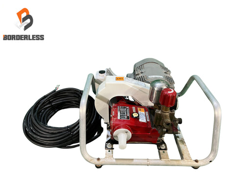 ☆中古品☆ハツタ 初田工業 200V モーターセット動噴 LP300DX-LK モータ(日立 2.2kW TFO-LK 4P) 本体(YS300DX) 高圧動力噴霧機131595