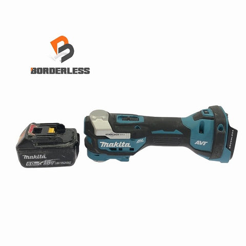 ☆中古品☆makita マキタ 18V 充電式マルチツール TM52D バッテリ1個(18V6.0Ah)付 コードレス カットソー マルチパワーツール