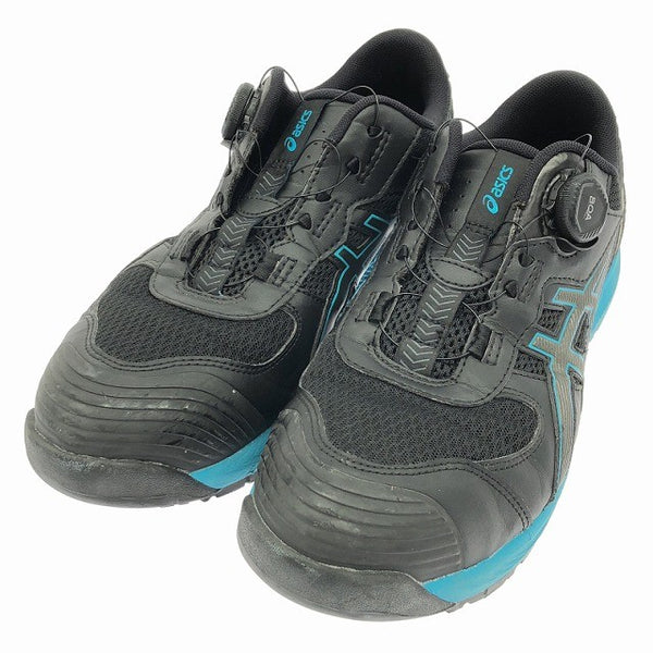 ☆比較的綺麗☆asics アシックス ウィンジョブ CP219 BOA 1273A092 ブラック×ガンメタル 27.5cm 安全靴 作業靴137778 - 2