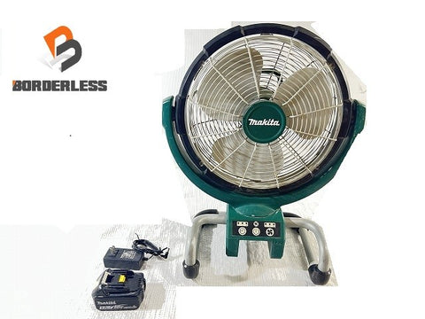 ☆中古品☆ makita マキタ 14.4V/18V 充電式ファン CF300D 本体+バッテリー1個(BL1850B)+ACアダプター 扇風/送風 乾燥