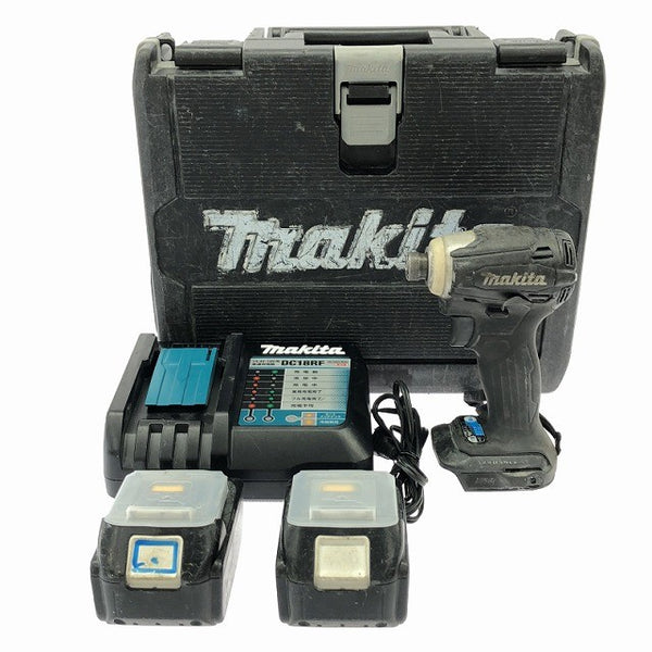 ☆中古品※コメント必読☆makita マキタ 18V 充電式インパクトドライバー TD172DRGXB バッテリ2個(BL1860B) 充電器 ケース付137923 - 3