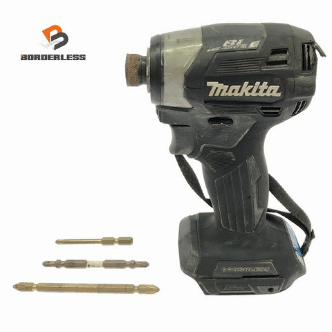 ☆中古品☆makita マキタ 18V 充電式インパクトドライバ TD173DZB 黒/ブラック 本体のみ コードレス 電動工具 おまけ付き♪137397