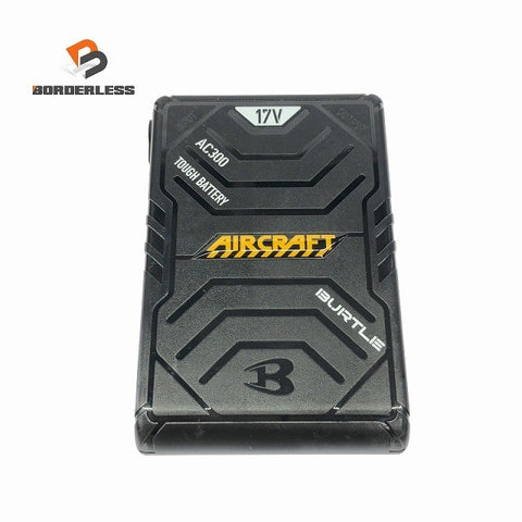 ☆中古品☆BURTLE バートル 17V エアークラフト専用バッテリー AC300 黒/ブラック 本体のみ 空調作業服用 京セラ118038