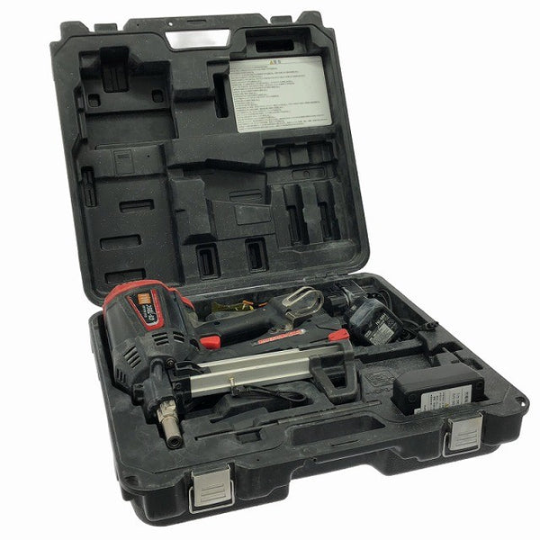 ☆中古品☆MAX マックス 6V 充電式ガスネイラ GS-725C バッテリ2個(1.5Ah) 充電器 ケース付 ガス式鋲打ち機 ピン打ち機 ピンネイラ130428 - 2