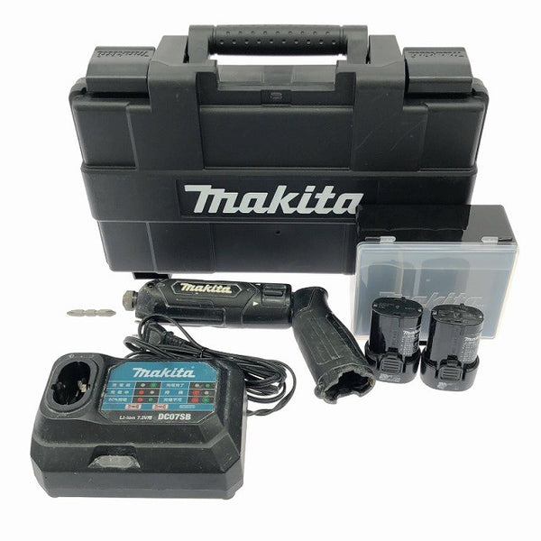 ☆中古品☆makita マキタ 7.2V 充電式ペンインパクトドライバー TD022D 黒 バッテリ2個(1.5Ah) 充電器 ケース付 コードレス131830 - 3