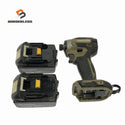 ☆中古品☆makita マキタ 充電式インパクトドライバー TD173D オリーブ バッテリ2個(BL1860B)付 コードレス バッテリー式120991 - 1