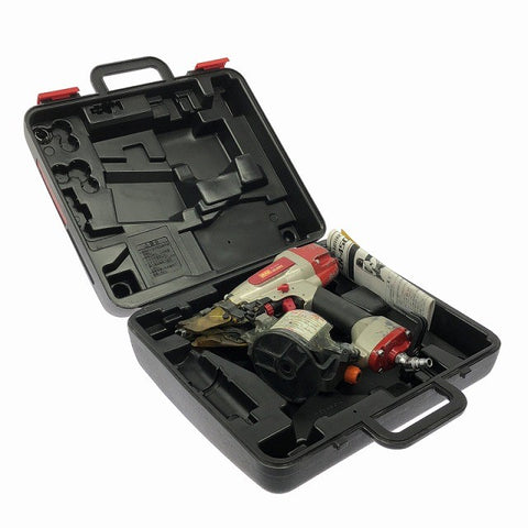 ☆中古品☆MAX マックス 50mm 常圧 コイルネイラ CN-450S(FP) ケース付 エア釘打機 エア釘打ち機 ロール釘打機 ロール釘打ち機127916 - 0