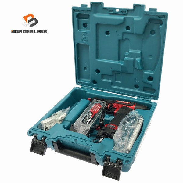 ☆未使用品☆makita マキタ 55mm 高圧 仕上釘打機 AF552HM ケース付 赤 フィニッシュネイラ 仕上釘打ち機 仕上げ釘打機 エア工具133700 - 1