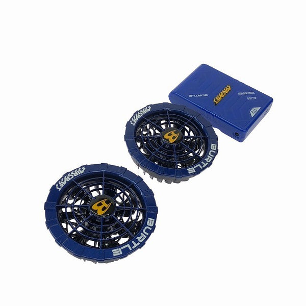 ☆未使用品セット☆BURTLE バートル 17V エアークラフト用 バッテリー AC300 青 ファンユニット AC311 青 空調作業服用118742 - 4