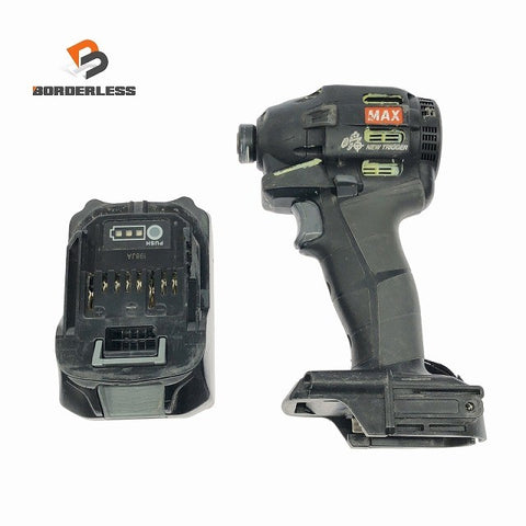 ☆中古品☆ MAX マックス 14.4V/18V 充電式インパクトドライバ PJ-ID152 バッテリー1個(18V4.9Ah)付き125256