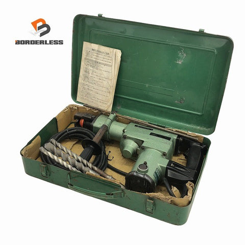 ☆中古品☆HITACHI 日立工機 38mm ハンマドリル DH38SA シャンク ケース付き136665