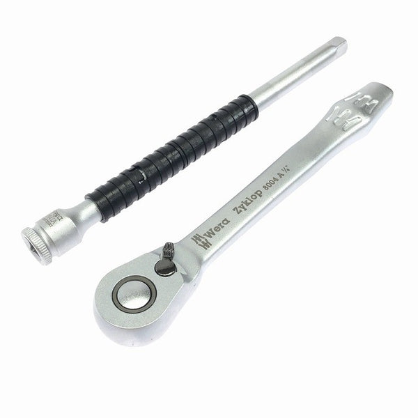 ☆未使用品☆Wera ヴェラ Zykiop サイクロップラチェットセット 8100SA8 1/4インチソケットレンチセット 28ピース116908 - 3