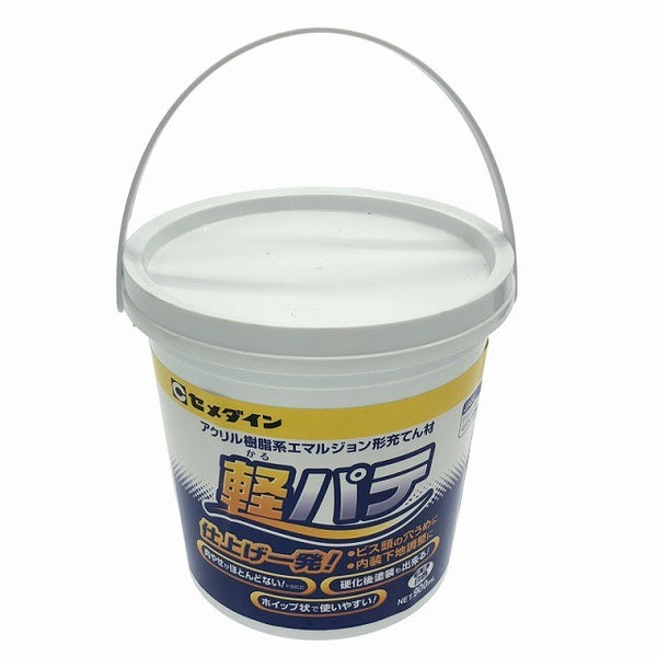 ☆未使用品5個セット☆セメダイン 軽パテ HC-004 900ml 白色 アクリル樹脂系エマルジョン形充てん剤 ビス頭の穴うめ 内装下地調整119267 - 6