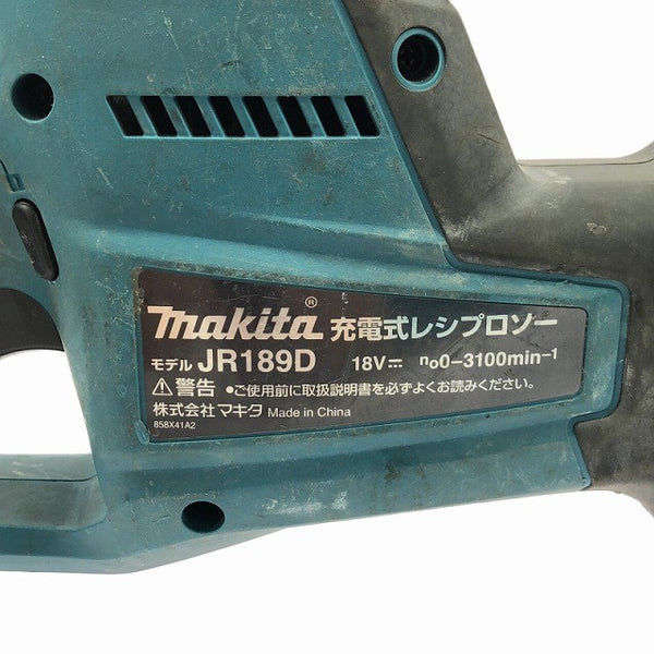 ☆中古品☆makita マキタ 18V 充電式レシプロソー JR189D 本体のみ コードレス セーバソー セーバーソー 電気のこぎり128703 - 8