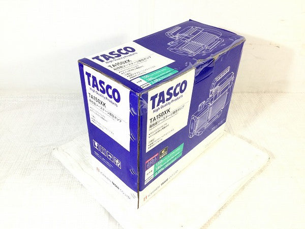 ☆未使用品☆ TASCO オイル逆流防止弁付高性能ツーステージ真空ポンプ TA150XK 黒/ブラック エアコン/空調冷凍機器工事 イチネン117603 - 4