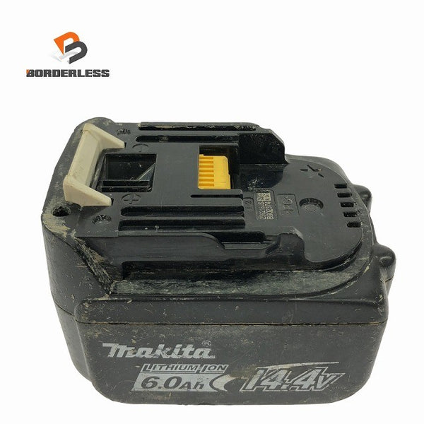 ☆中古品☆ makita マキタ 14.4V 6.0Ah 純正リチウムイオンバッテリー BL1460B LITHIUM-ION 雪/飛行機マーク133904 - 1