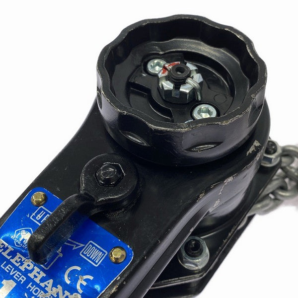 ☆中古品☆象印チェンブロック エレファント YA型 強力レバーホイスト YA-100 荷重1ton 揚程1.5m レバーブロック 荷締め機 ガッチャ131160 - 9