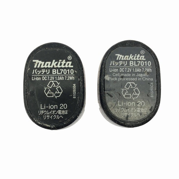 ☆中古品☆makita マキタ 7.2V 充電式ペンドライバドリル DF010D バッテリ2個(1.0Ah) 充電器 ケース付 スティックドリルドライバー123129 - 10