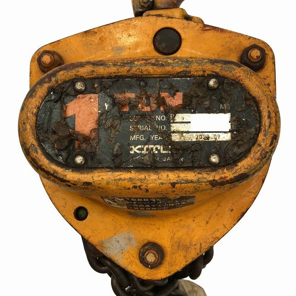 ☆中古品2個セット☆KITO キトー チェーンブロック M3形 CB010 荷重1.0ton/1ton 揚程2.5m 手動式 チェンブロック 吊り具 荷揚げ136495 - 8