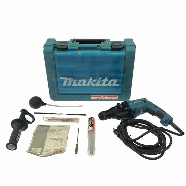 ☆中古品☆ makita マキタ 100V 18mm ハンマドリル HR1830F 青/ブルー本体+パーツ+ケース ケース 穴あけ 穿孔 ハンマー116919 - 3