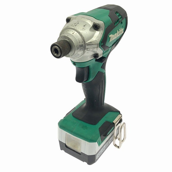 ☆中古品☆makita マキタ 14.4V 充電式インパクトドライバー MTD001DSX バッテリー2個(14.4V 1.5Ah) 充電器 ケース付138285 - 4