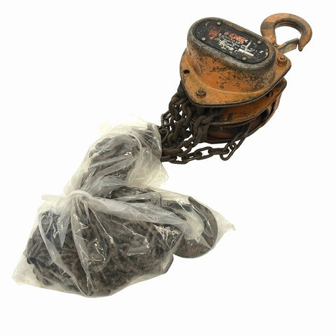 ☆中古品☆KITO キトー 手動チェーンブロック キトーマイティ M3形 CB010 荷重1ton 揚程2.5m チェンブロック 荷揚げ機125670 - 0