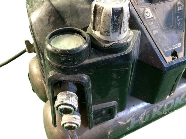 ☆中古品☆HIKOKI ハイコーキ 100V 8L 常圧/高圧 エアコンプレッサー EC1245H3 黒/ブラック エアーツール - 6