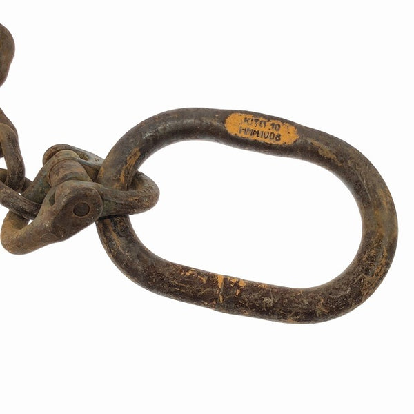 ☆中古品☆スーパーツール スーパーロックフック SLH3 マスターリンク(キトー HMM1008) チェーン付 チェーンスリング 吊り具113571 - 6