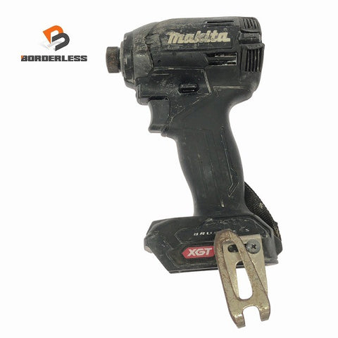 ☆中古品☆makita マキタ 40Vmax 充電式インパクトドライバー TD002G 黒/ブラック 本体のみ コードレス バッテリー式137904