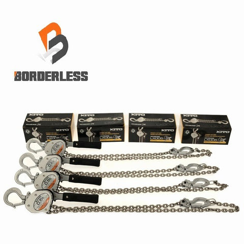 ☆未使用品 4点セット☆KITO キトー レバーブロック LX005 荷重0.5ton/0.5トン 揚程1.2m レバーホイスト 荷揚げ 吊り具117691